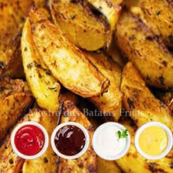Curso de batata frita tipo rústica